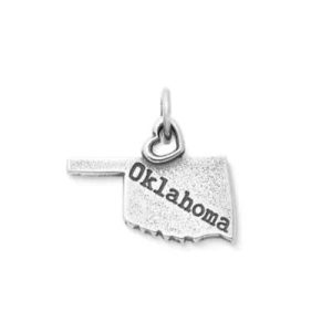 My "Oklahoma" Charm in Sterling Silver
