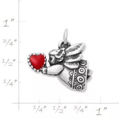 Enamel Love Angel Charm in Sterling Silver - Image 3