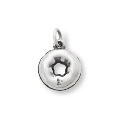 Enamel Frosted Donut Charm in Sterling Silver - Image 2