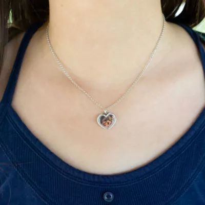 Heart Picture Frame Charm in Sterling Silver - Image 4