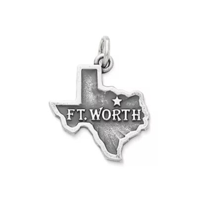 "Fort Worth" Charm in Sterling Silver