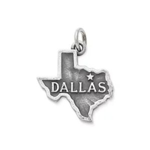"Dallas" Charm in Sterling Silver