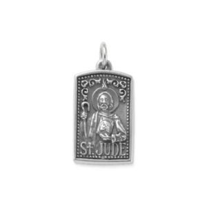 St. Jude of Galilee Charm in Sterling Silver