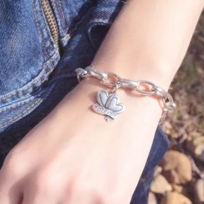 "Forever" Love Charm in Sterling Silver - Image 3