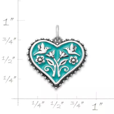 Enamel Hearts in Bloom Charm in Sterling Silver - Image 5
