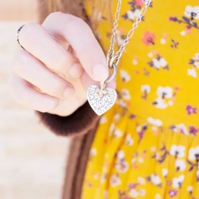 "Mom" Forever Pendant in Sterling Silver and 14K Yellow Gold - Image 3