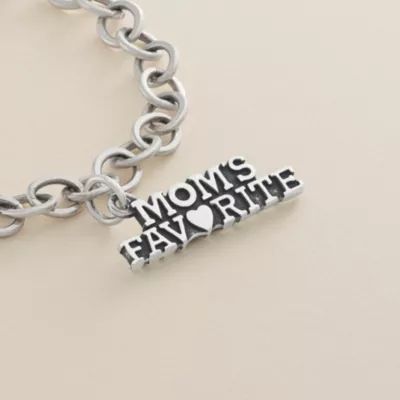 "Mom's Favorite" Charm in Sterling Silver - Image 2