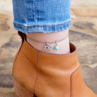 "TX" Charm in Sterling Silver - Image 4