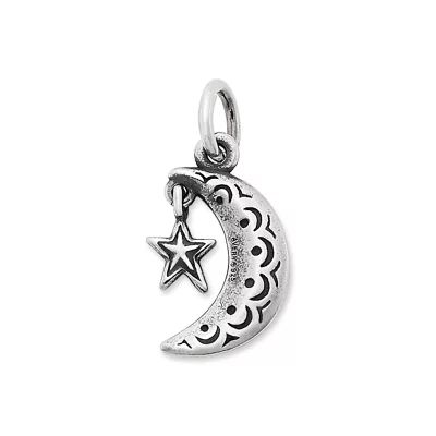 Adorned Starry Night Charm in Sterling Silver or 14K Yellow Gold - Image 2