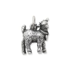 Sweet Baby Goat Charm in Sterling Silver