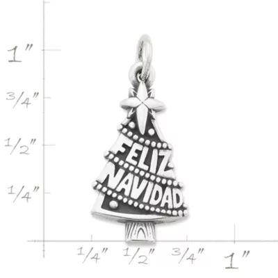 "Feliz Navidad" Charm in Sterling Silver - Image 3
