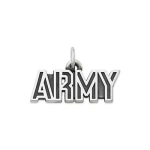"Army" Charm in Sterling Silver