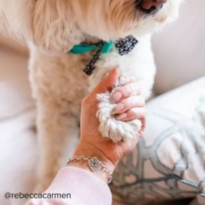 "Dog Mom" Charm in Sterling Silver or 14K Yellow Gold - Image 4