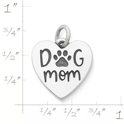 "Dog Mom" Charm in Sterling Silver or 14K Yellow Gold - Image 5