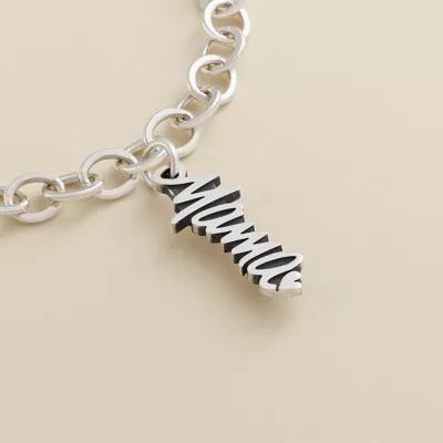 "Mama" Charm in Sterling Silver or 14K Yellow Gold - Image 2