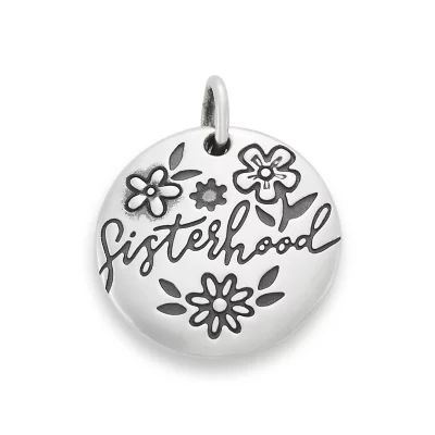 Sisterhood Charm in Sterling Silver