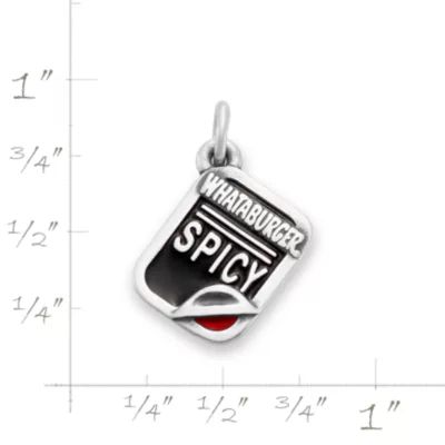 Enamel "Whataburger Spicy" Ketchup Charm in Sterling Silver - Image 5