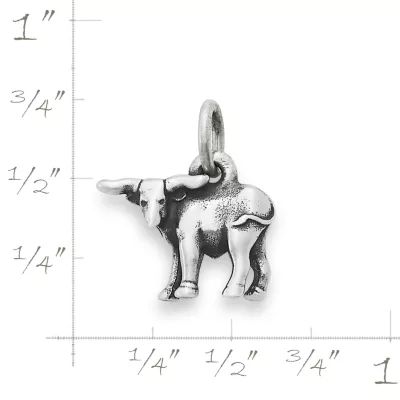 Mini Longhorn Charm in Sterling Silver - Image 6