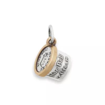 Blue Bell Ice Cream Charm in Sterling Silver and Bronze