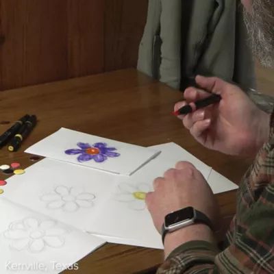 Enamel Mini Flower Charm in Sterling Silver - Image 7