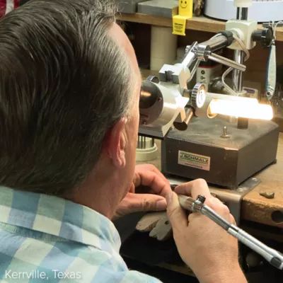 Pave Diamond Deep in the Heart of Texas Pendant in 14K Yellow Gold - Image 5