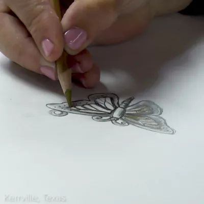 Monarch Butterfly Charm in Sterling Silver and Bronze - Image 7