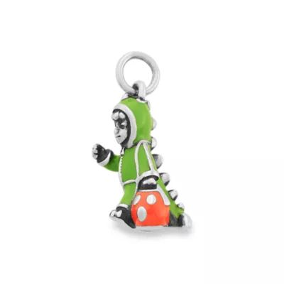 Enamel Halloween Dinosaur Costume Charm in Sterling Silver - Image 2