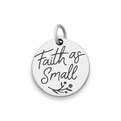 Faith as Small as a Mustard Seed Charm in Sterling Silver