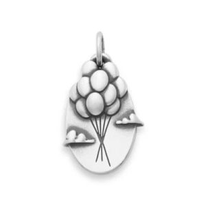 Balloon Bouquet Charm in Sterling Silver