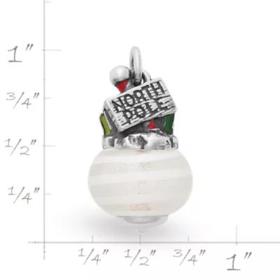 Enamel North Pole Art Glass Charm in Sterling Silver - Image 8