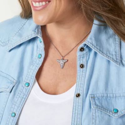 Western Sky Steer Charm in Sterling Silver - Image 4