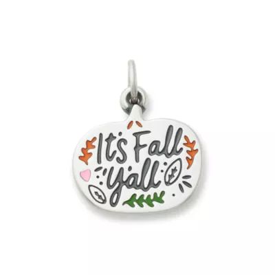 Enamel It's Fall Y'all Charm in Sterling Silver