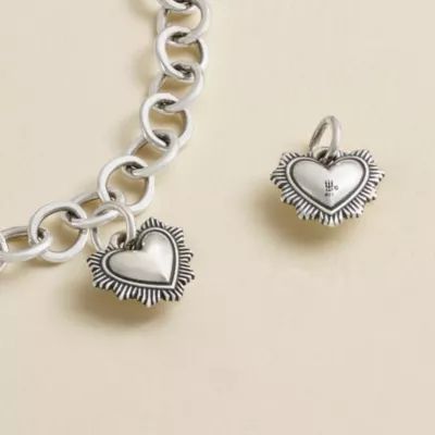 Brilliant Heart Charm in 14K Yellow Gold - Image 2