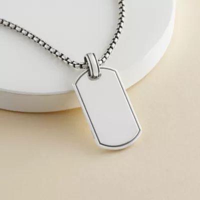 Classic Tag Pendant in Sterling Silver - Image 2