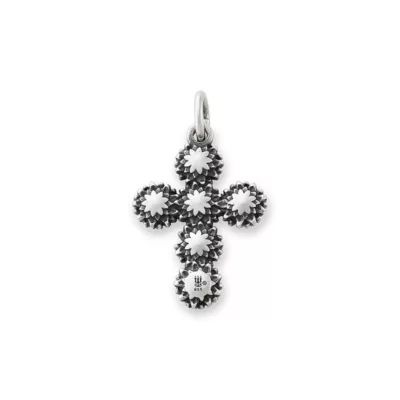 Sunflower Cross Charm in Sterling Silver - Image 2