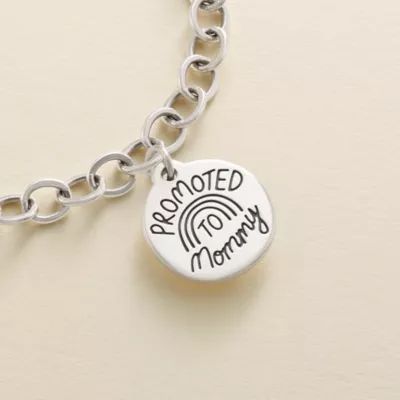 Promoted to Mommy Charm in Sterling Silver - Image 2