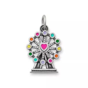Enamel Ferris Wheel Charm in Sterling Silver