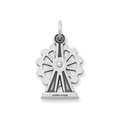 Enamel Ferris Wheel Charm in Sterling Silver - Image 2