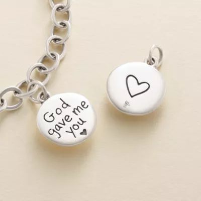 God Gave Me You Charm in Sterling Silver - Image 3