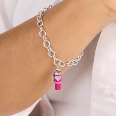 Enamel Love My Cup Charm in Sterling Silver - Image 4