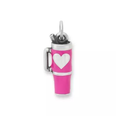Enamel Love My Cup Charm in Sterling Silver - Image 2