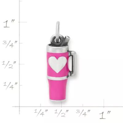Enamel Love My Cup Charm in Sterling Silver - Image 5