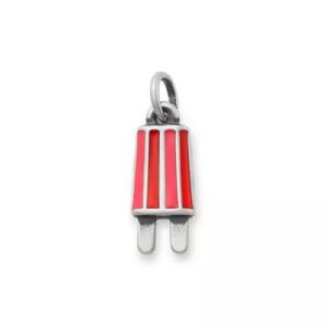 Enamel Popsicle Charm in Sterling Silver