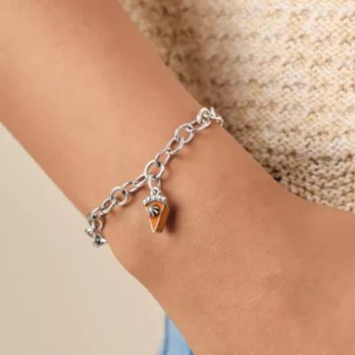 Enamel Pumpkin Pie Charm in Sterling Silver - Image 3