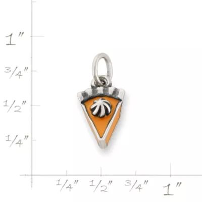 Enamel Pumpkin Pie Charm in Sterling Silver - Image 4