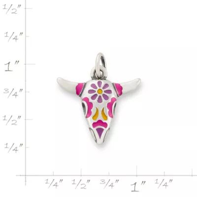 Enamel Desert Bloom Charm in Sterling Silver - Image 4