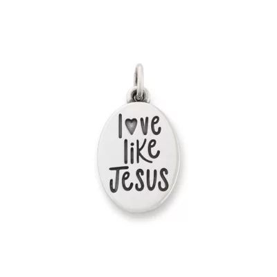 Love Like Jesus Charm in Sterling Silver