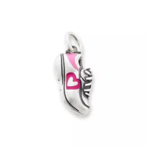 Enamel Love My Sneakers Charm in Sterling Silver