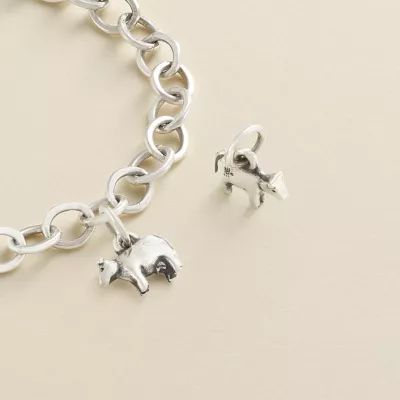Tiny Cow Charm in Sterling Silver - Image 3
