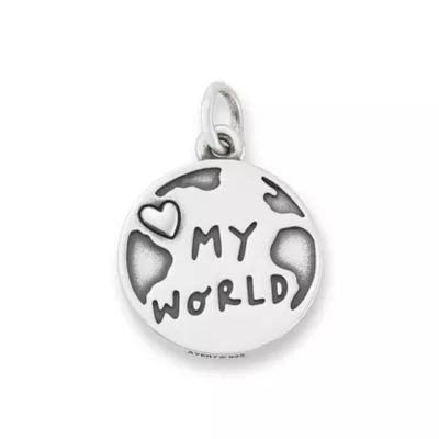 You are My World Charm in Sterling Silver - Image 2